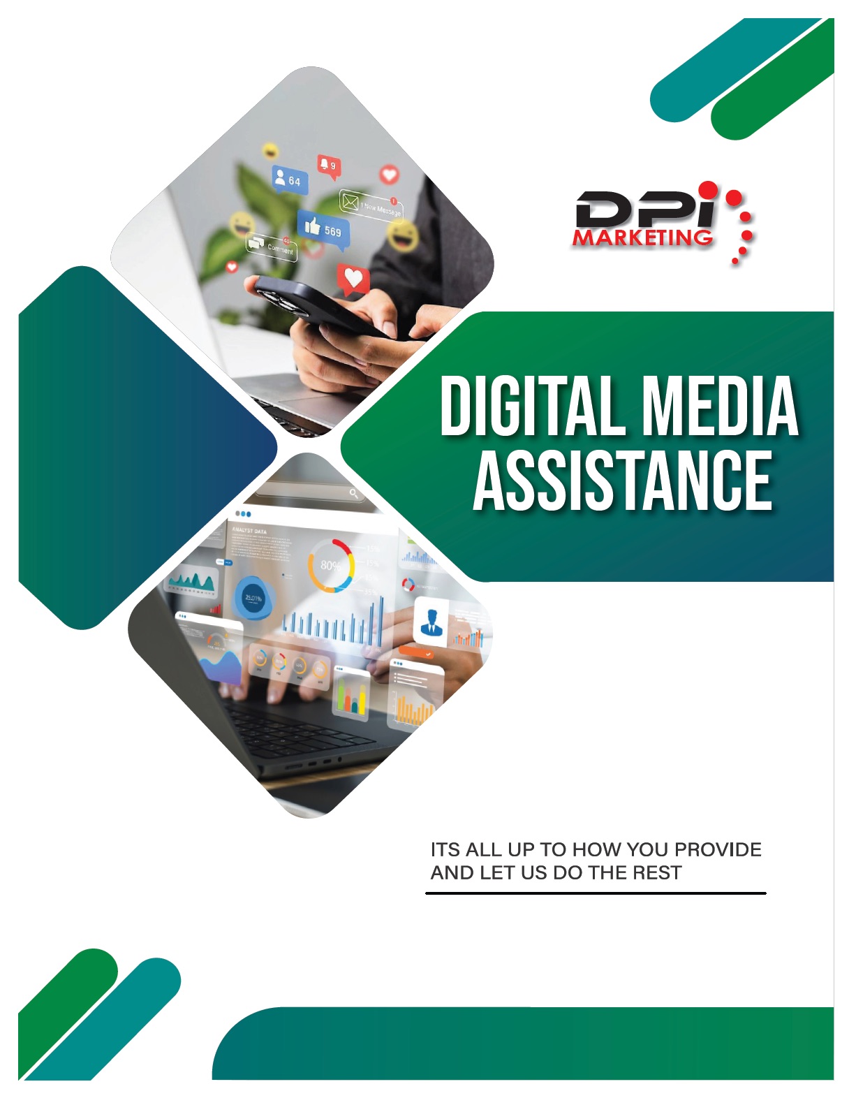 DPi Printing social media, text, and web